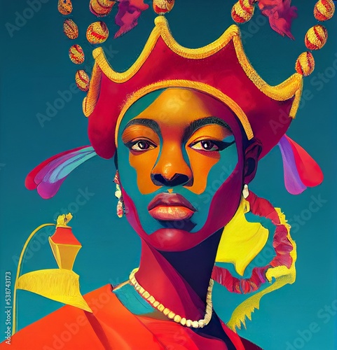 Obraz na plátně Festival illustration carnival art background party celebration artwork fashion