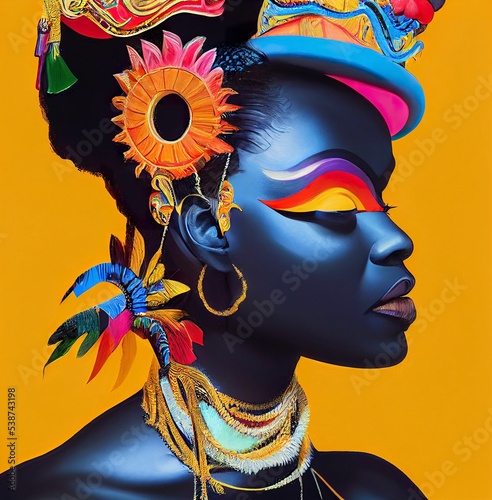 Obraz na plátně Festival illustration carnival art background party celebration artwork fashion