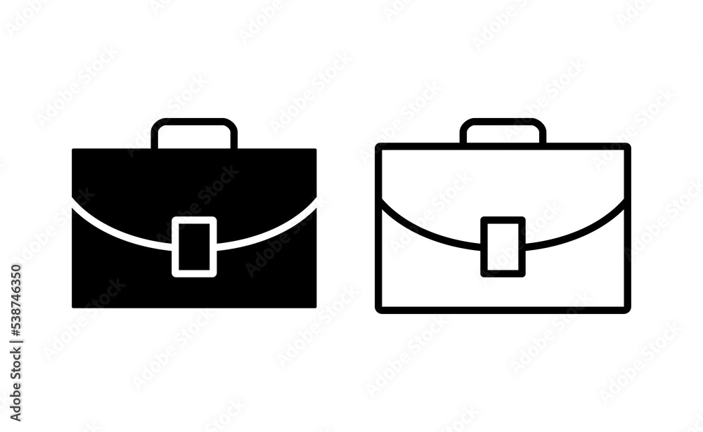 Briefcase icon vector for web and mobile app. suitcase sign and symbol. luggage symbol. Briefcase icon vector for web and mobile app. suitcase sign and symbol. luggage symbol.