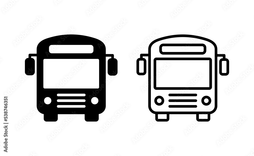 Bus icon vector for web and mobile app. bus sign and symbol. transport symbol Bus icon vector for web and mobile app. bus sign and symbol. transport symbol