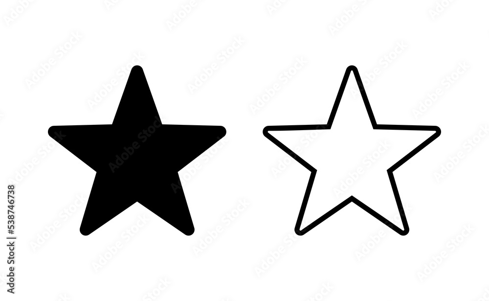 Obraz premium Star Icon vector for web and mobile app. rating sign and symbol. favourite star icon