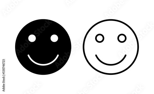smile icon vector for web and mobile app. smile emoticon icon. feedback sign and symbol
