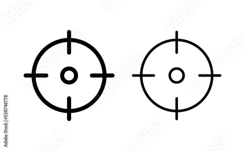 Target icon vector for web and mobile app. goal icon vector. target marketing sign and symbol