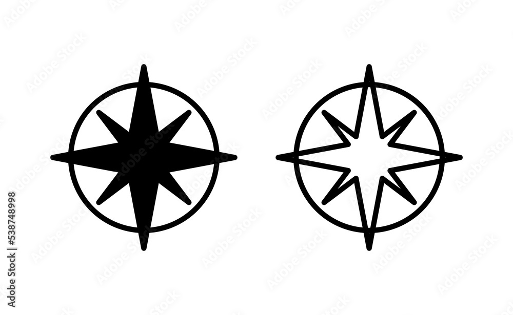 Compass icon vector for web and mobile app. arrow compass icon sign and symbol Compass icon vector for web and mobile app. arrow compass icon sign and symbol