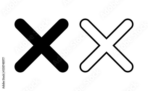Close icon vector for web and mobile app. Delete sign and symbol. cross sign