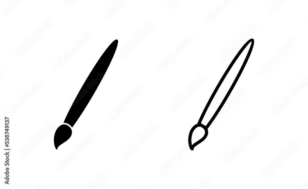 Paint icon vector for web and mobile app. paint brush sign and symbol. paint roller icon vector