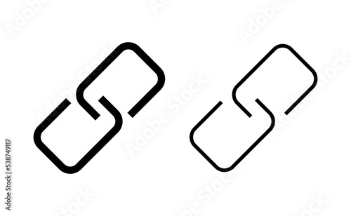 Link icon vector for web and mobile app. Hyperlink chain sign and symbol © Lunaraa