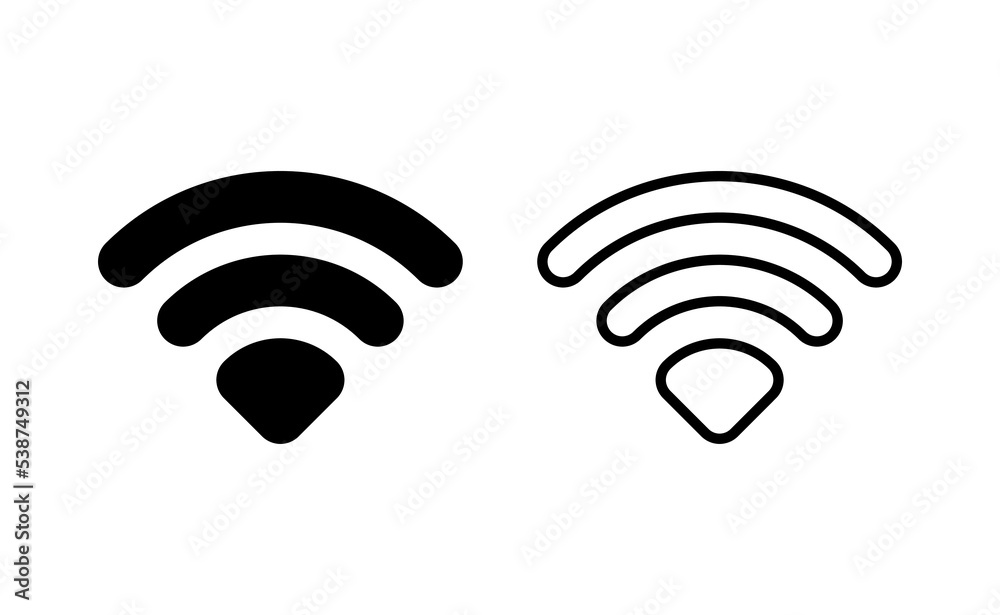 Wifi icon vector for web and mobile app. signal sign and symbol. Wireless icon Wifi icon vector for web and mobile app. signal sign and symbol. Wireless icon