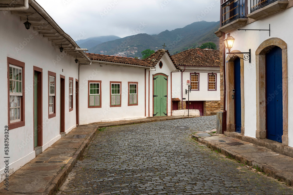 Street in the city of Ouro Preto, Minas Gerais