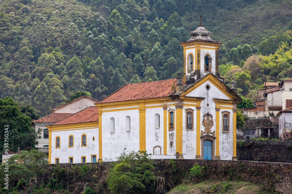 Church in the city of Ouro Preto, Minas Gerais