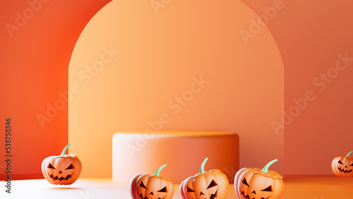 halloween background with pumpkin