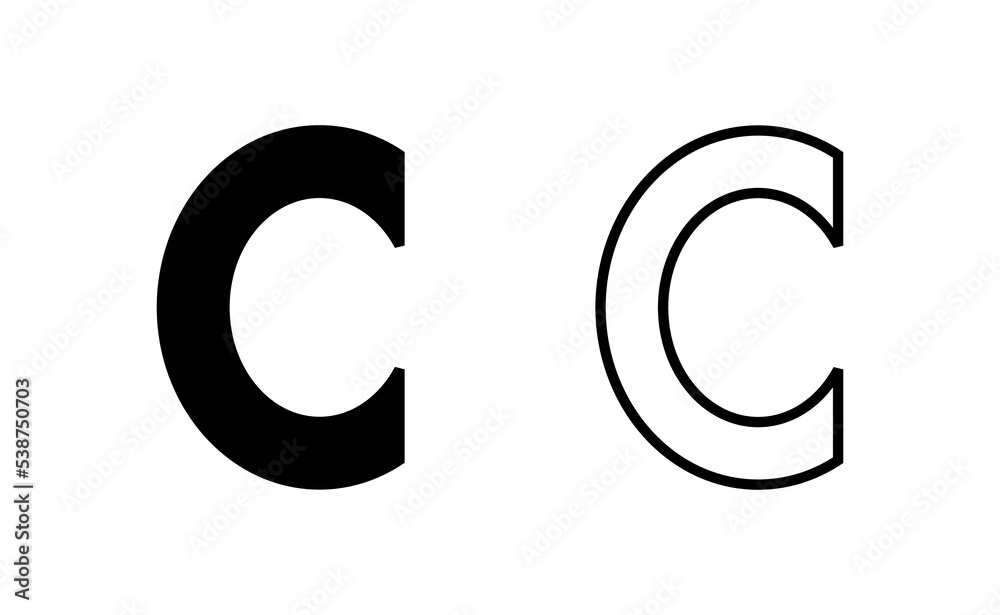 Copyright icon vector for web and mobile app. copyright sign and symbol Copyright icon vector for web and mobile app. copyright sign and symbol