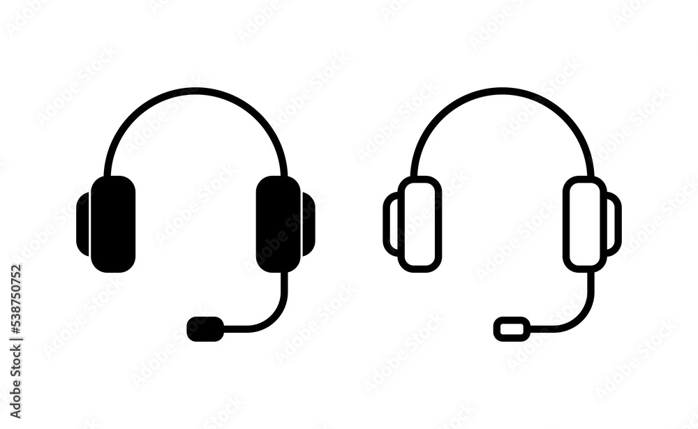 Headphone icon vector for web and mobile app. headphone sign and symbol Headphone icon vector for web and mobile app. headphone sign and symbol