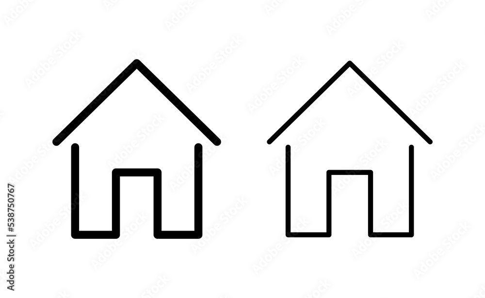 House icon vector for web and mobile app. Home sign and symbol