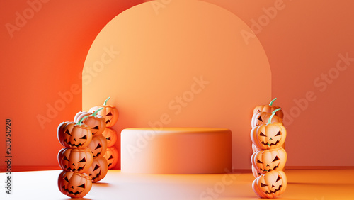 3d halloween background