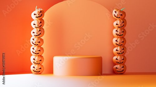 3d halloween background