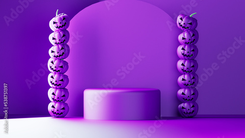 3d halloween background