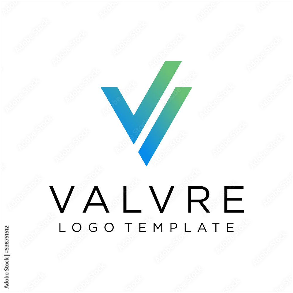 V Letter logo icon design template elements V Letter logo icon design template elements
