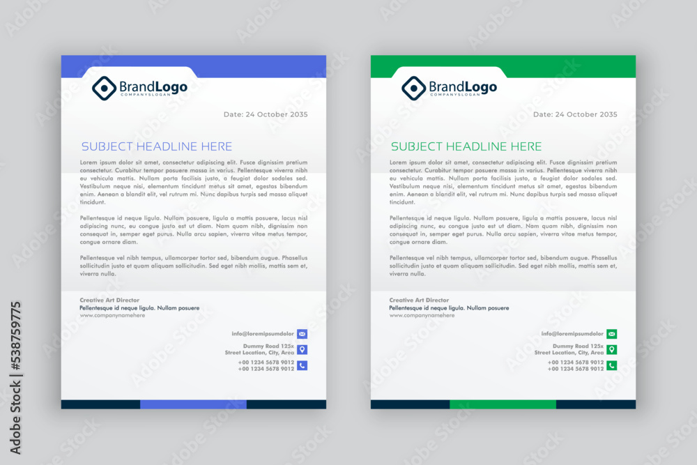 business corporate letterhead design template business corporate letterhead design template