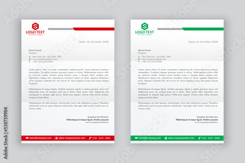 business corporate letterhead design template	