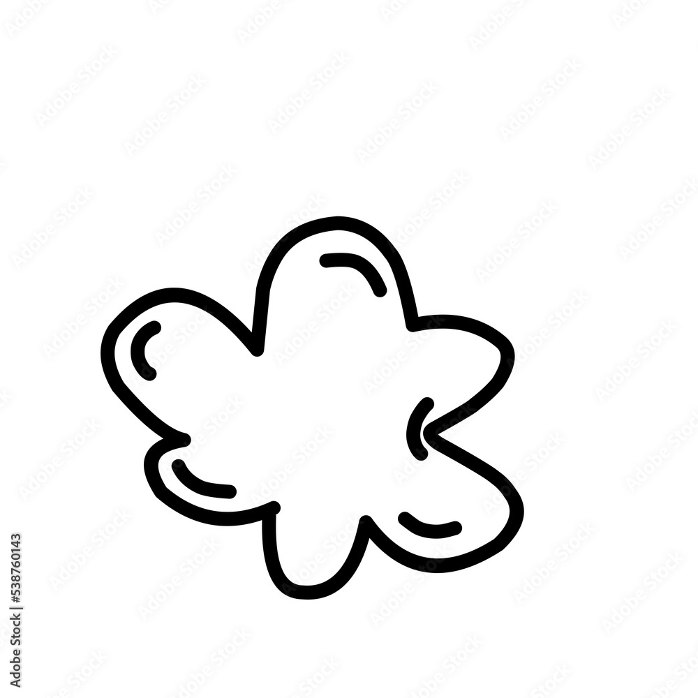 Abstract Doodle Cloud