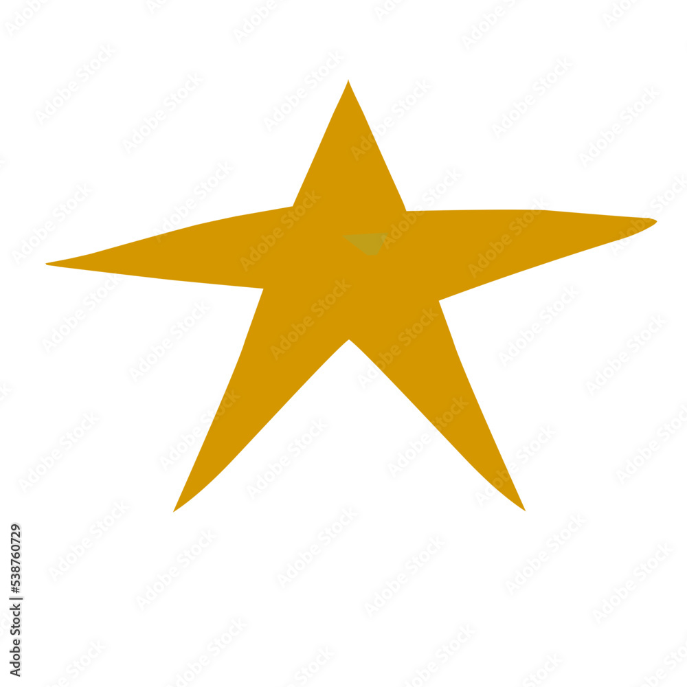 Golden Star Illustration Golden Star Illustration