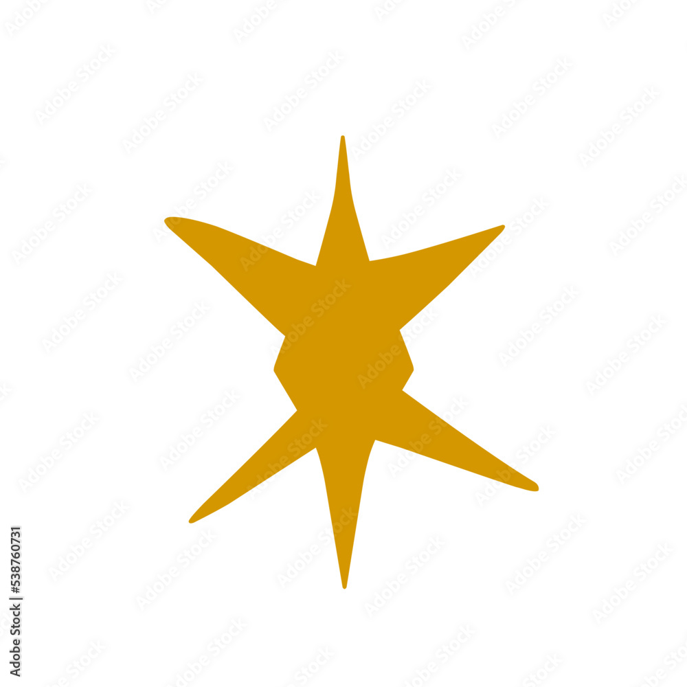 Golden Star Illustration Golden Star Illustration