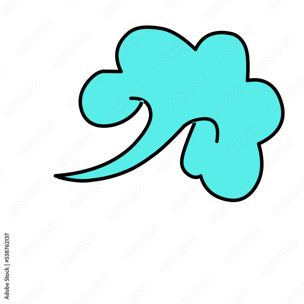 Obraz premium windblown cloud