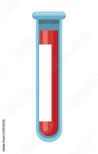 tube test with blood