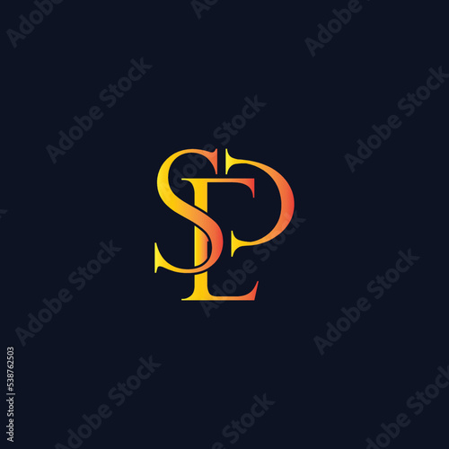 SEP letter signature creative logo design