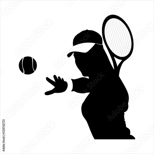 tennis player silhouette, a girl playing tennis silhouette