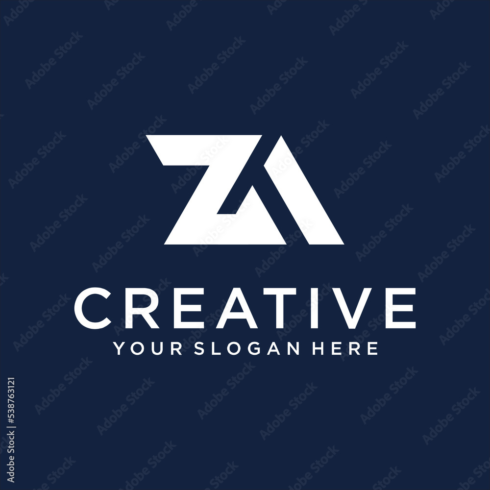AZ, ZA Letter Logo Design Template AZ, ZA Letter Logo Design Template