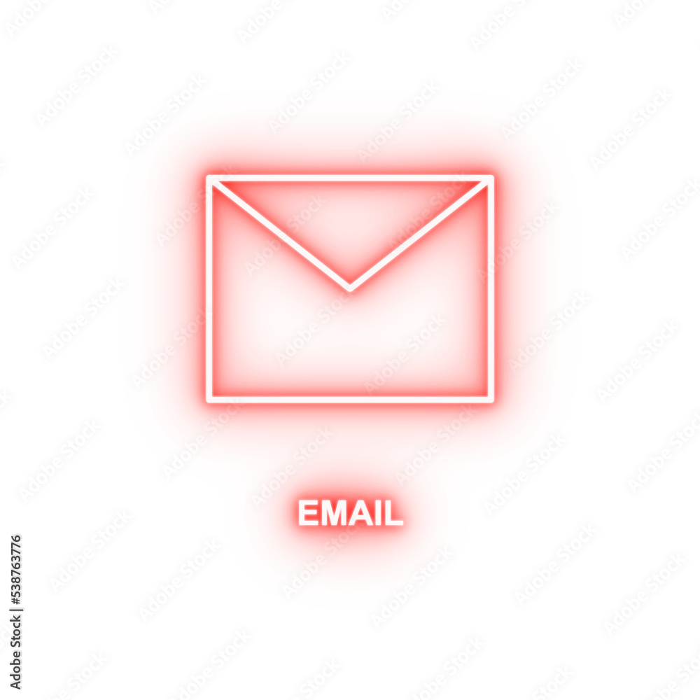 envelope neon icon