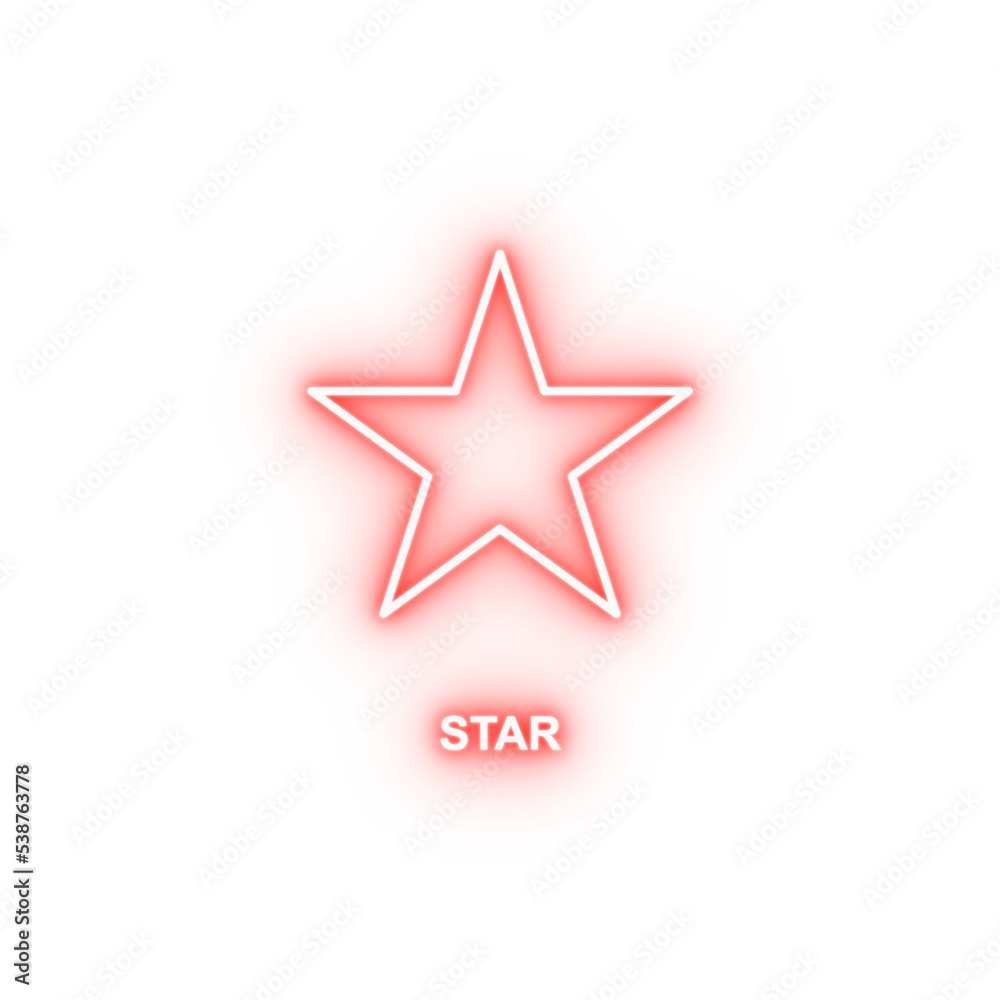 star neon icon