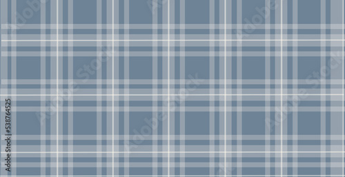 Blue plaid texture flannel background vector illustration.