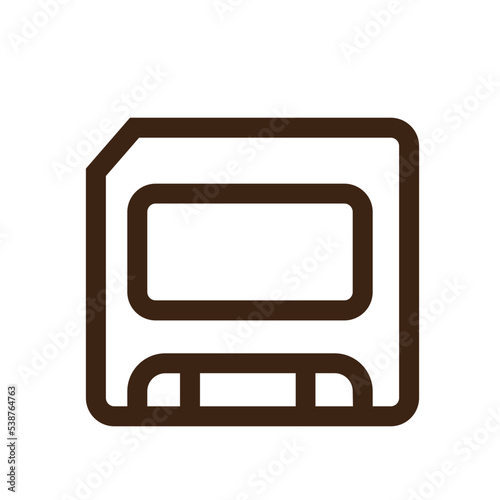 hardware sd technology outline icon