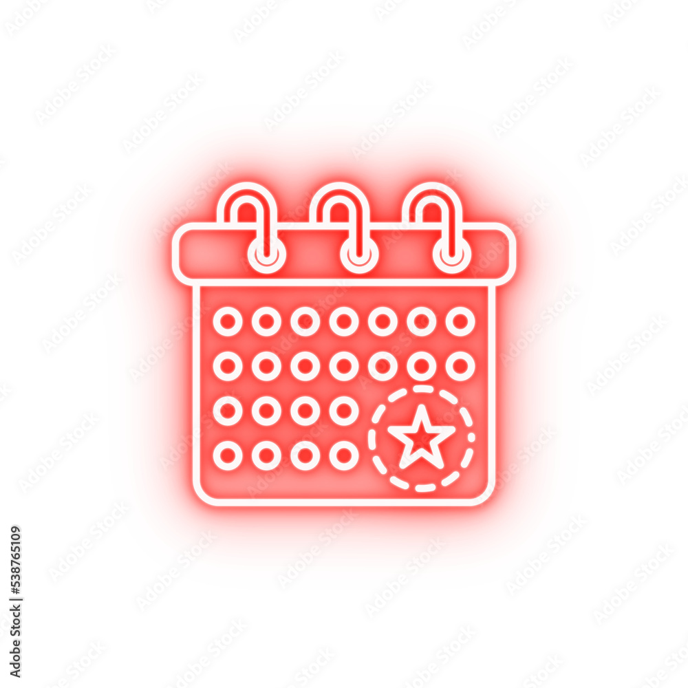 holiday incalendar dusk style neon icon