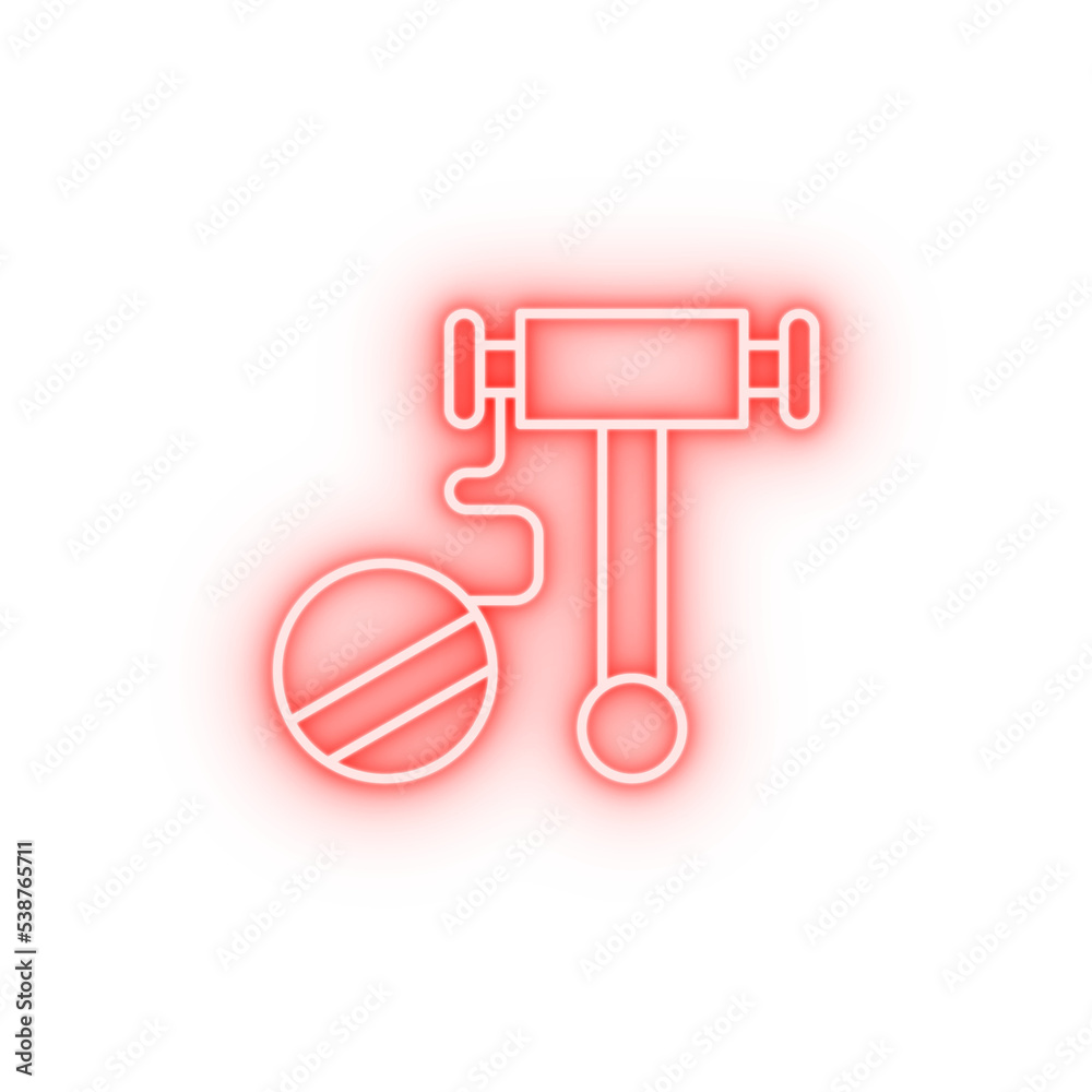 Game ball toy neon icon