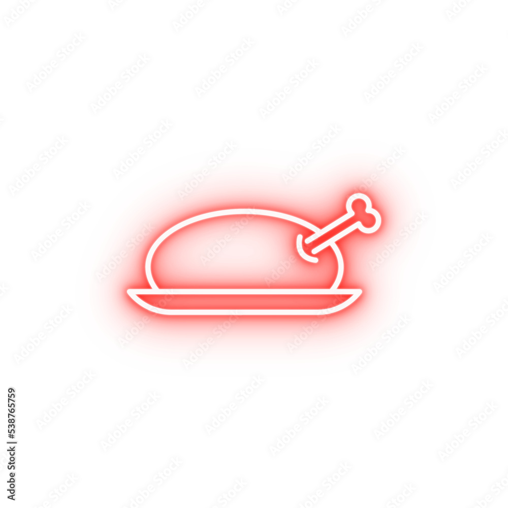 Grateful gratitude neon icon Grateful gratitude neon icon