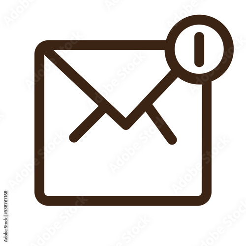 message notification outline icon