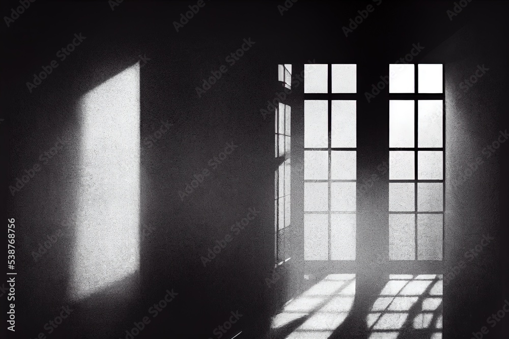 Dark Room, Light Coming In Through an Open Door New Possibilities, Hope