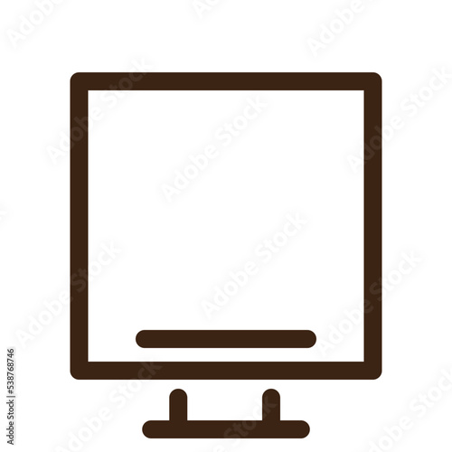 monitor multimedia outline icon