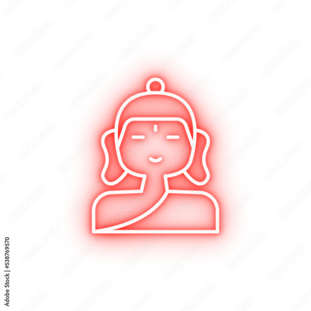 Diwali Buddha religion neon icon Diwali Buddha religion neon icon