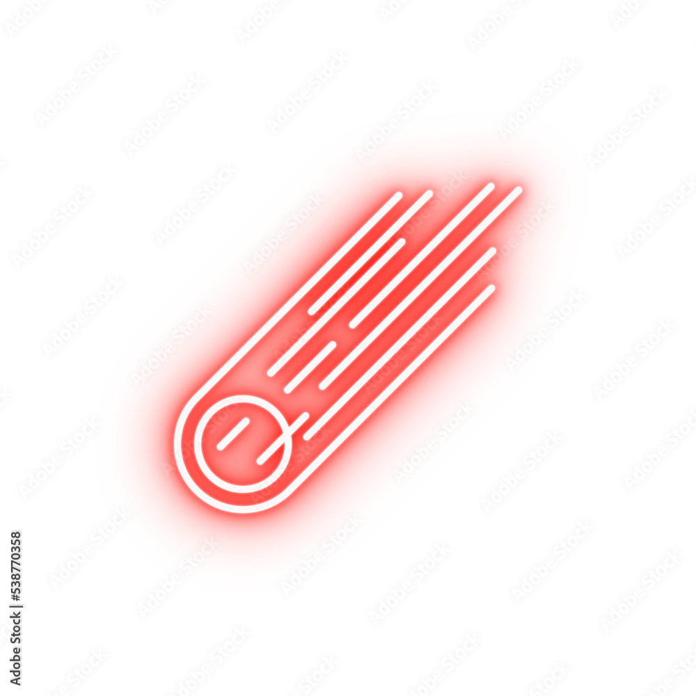 meteorite neon icon meteorite neon icon