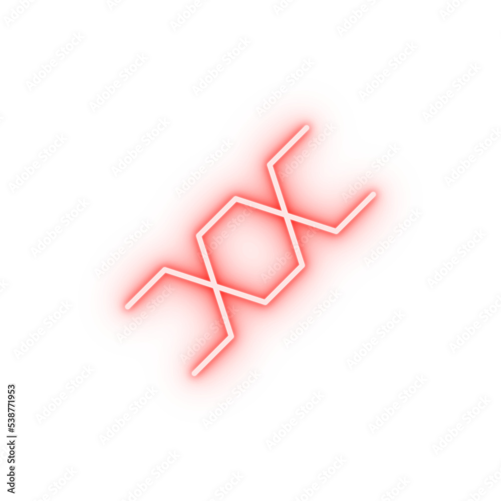 Obraz premium genetics neon icon