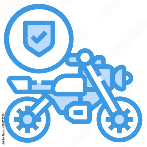 insurance blue outline icon Free Download insurance blue outline icon - GFXLoad