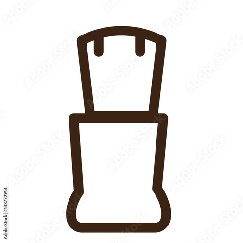 man shaving outline icon