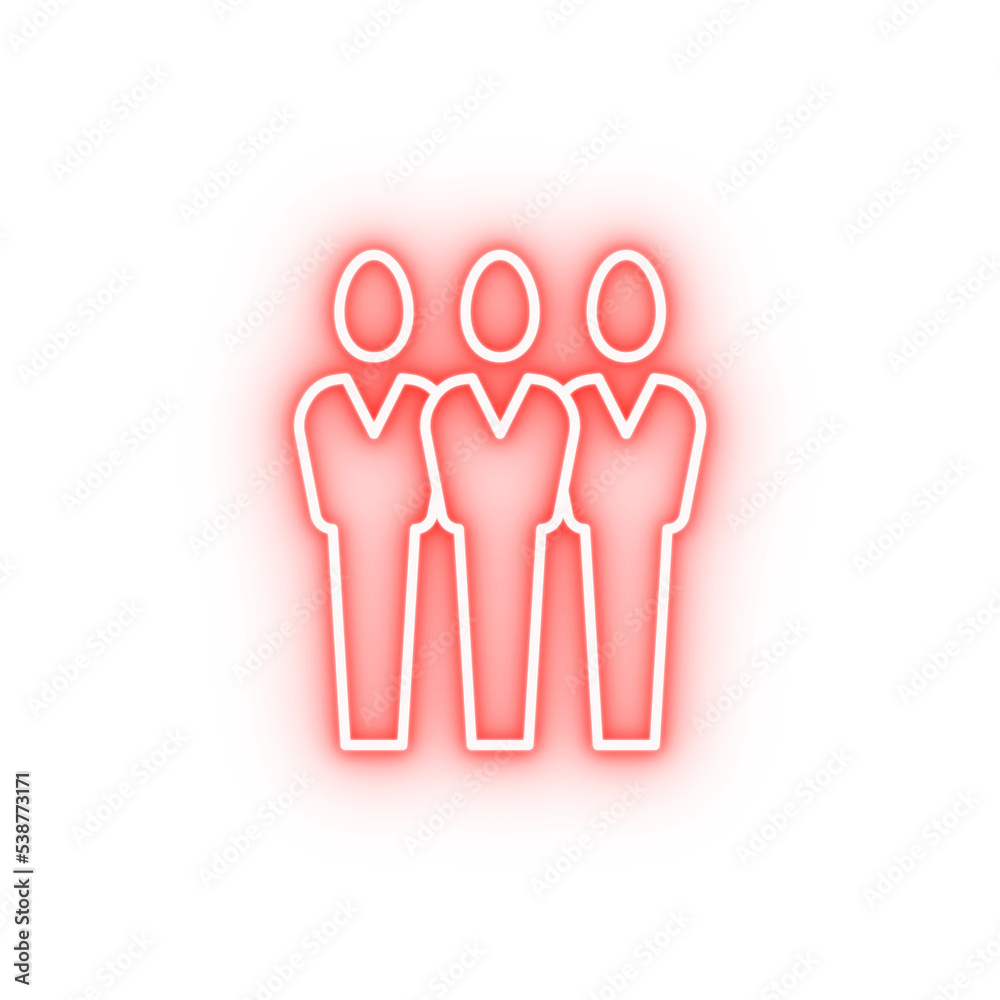 workers neon icon workers neon icon