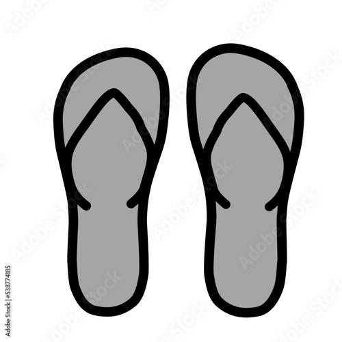 slippers vector