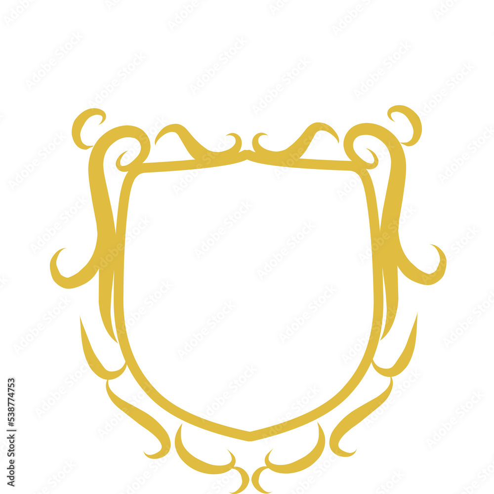 Gold Shield Coat of Arm